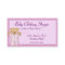 Baby Themed Business Card :: Pink/Purple Teddy