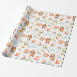 Baby themed wrapping paper