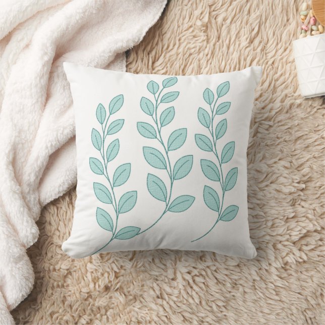 Baby Throw Pillow Leaves Nature (Blanket)