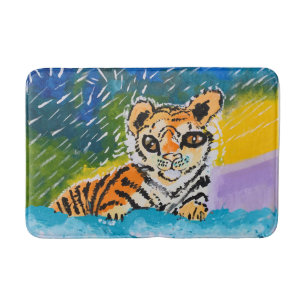 Baby Tiger "Art by Kids" Bath Mat
