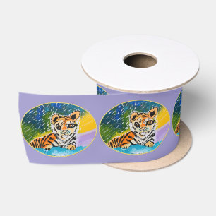 Baby Tiger "Art by Kids" Satin Ribbon