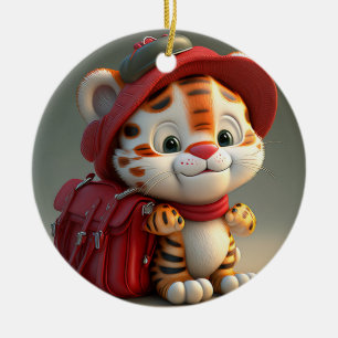 Baby Tiger Cartoon-76775 Ceramic Tree Decoration