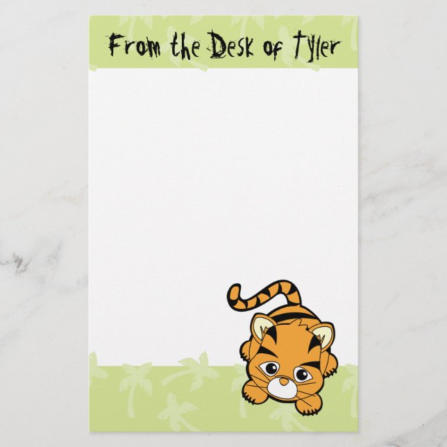 Baby Tiger Cutie Stationery (Front)