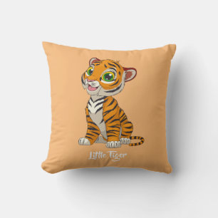 Baby Tiger Design Throw Pillow
