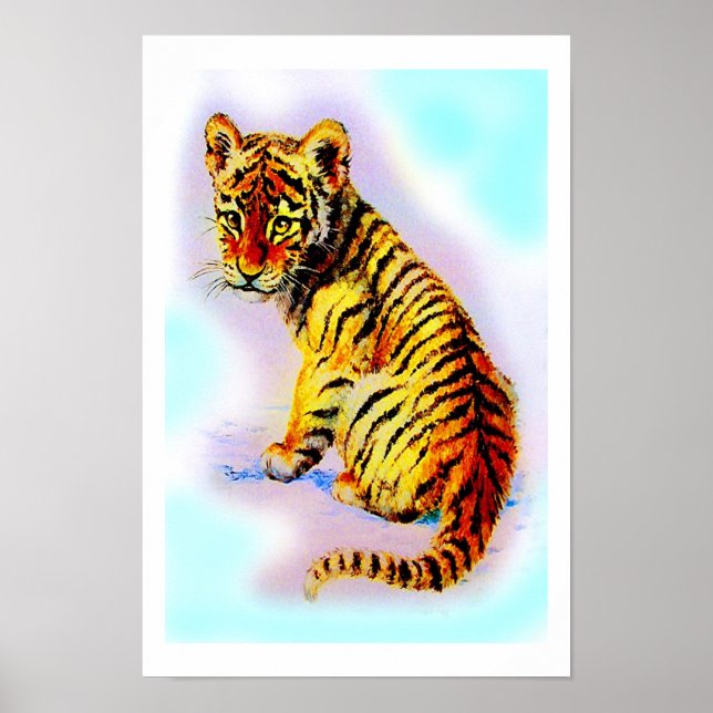 Baby tiger poster (Front)
