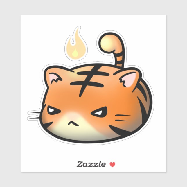 Baby Tiger Vinyl Sticker (Sheet)