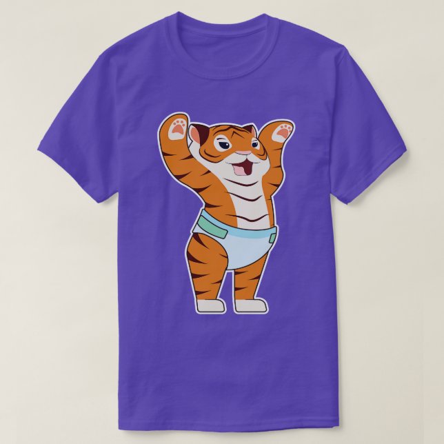 Baby Tiger with Underpants T-Shirt (Design Front)