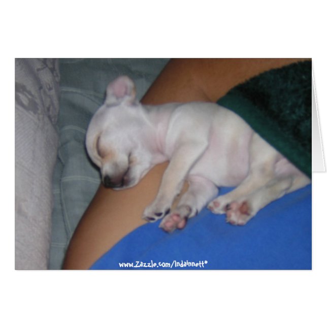 Baby Tired-Card. (Front Horizontal)