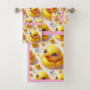Baby & Toddler Rubber Ducky Bath Towel Set