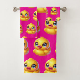 Baby & Toddler Rubber Ducky Bath Towel Set