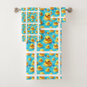 Baby & Toddler Rubber Ducky Bath Towel Set