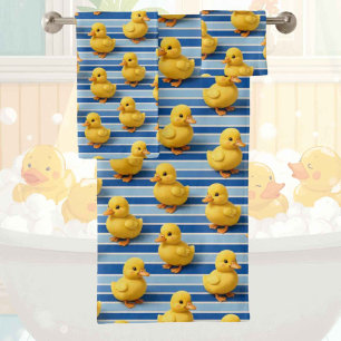 Baby & Toddler Rubber Ducky Bath Towel Set