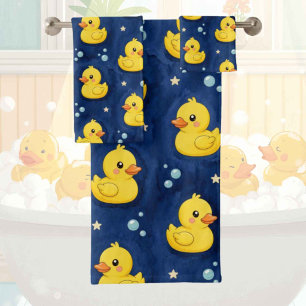 Baby & Toddler Rubber Ducky Bath Towel Set