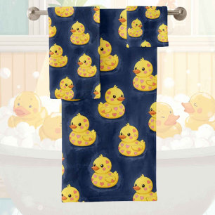 Baby & Toddler Rubber Ducky Bath Towel Set