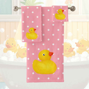 Baby & Toddler Rubber Ducky Bath Towel Set