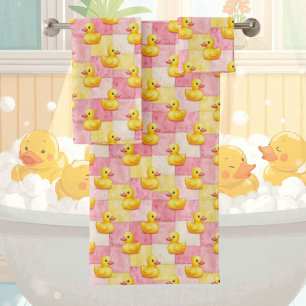 Baby & Toddler Rubber Ducky Bath Towel Set