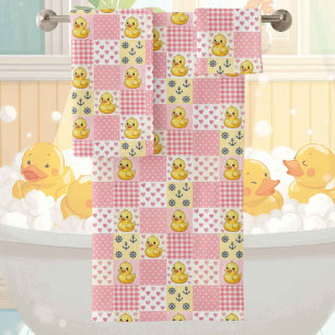 Baby & Toddler Rubber Ducky Bath Towel Set