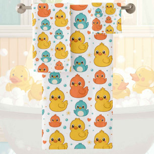Baby & Toddler Rubber Ducky Bath Towel Set