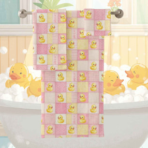 Baby & Toddler Rubber Ducky Bath Towel Set
