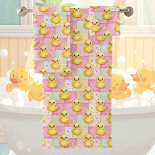 Baby & Toddler Rubber Ducky Bath Towel Set
