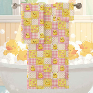 Baby & Toddler Rubber Ducky Bath Towel Set