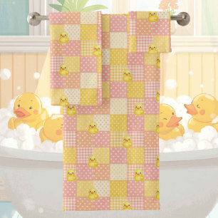 Baby & Toddler Rubber Ducky Bath Towel Set