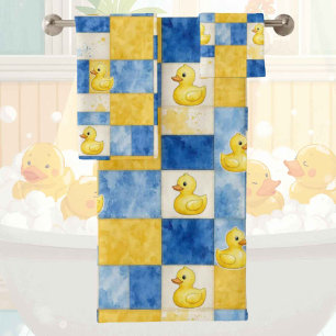 Baby & Toddler Rubber Ducky Bath Towel Set