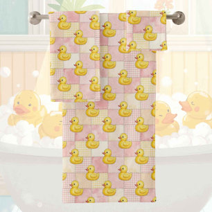 Baby & Toddler Rubber Ducky Bath Towel Set