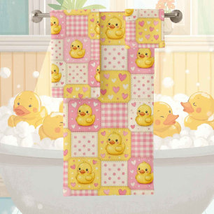 Baby & Toddler Rubber Ducky Bath Towel Set