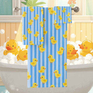 Baby & Toddler Rubber Ducky Bath Towel Set