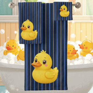 Baby & Toddler Rubber Ducky Bath Towel Set