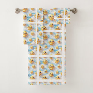 Baby & Toddler Rubber Ducky Bath Towel Set