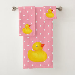 Baby & Toddler Rubber Ducky Bath Towel Set 