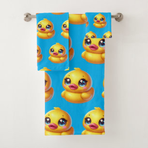 Baby & Toddler Rubber Ducky Bath Towel Set