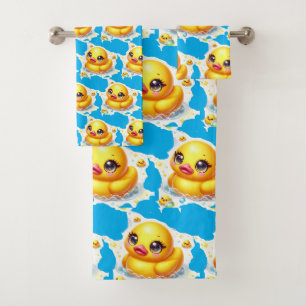 Baby & Toddler Rubber Ducky Bath Towel Set
