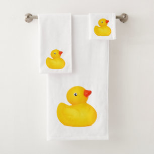 Baby & Toddler Rubber Ducky Bath Towel Set 
