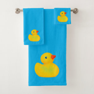 Baby & Toddler Rubber Ducky Bath Towel Set