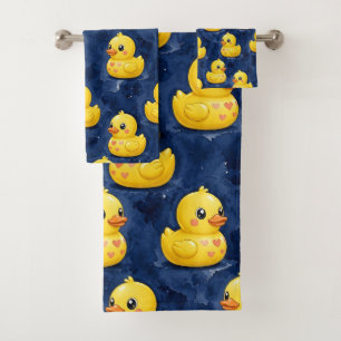 Baby & Toddler Rubber Ducky Bath Towel Set