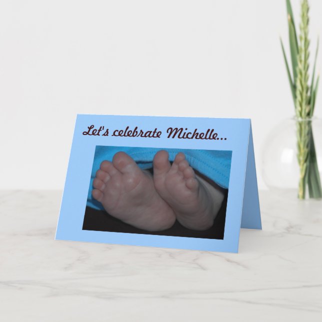 Baby Toes Invitation (Front)