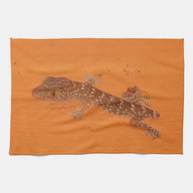 Baby Tokay Gecko Tea Towel (Horizontal)