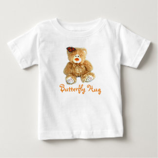 Baby Top with Brown Teddy Bear and Butterfly HUG!