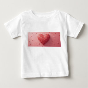 Baby Tops & T-Shirts Pink poster heart shirt