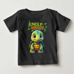 Baby Tortoise Cute Turtle Whimsical Zoo Animal 🐢 T-Shirt