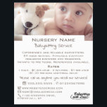 Baby & Toy Dog Babysitter, Daycare, Nursery Advert Flyer<br><div class="desc">Baby & Toy Dog,  Babysitter,  Daycare,  Nursery Advertising Flyer by The Business Card Store.</div>