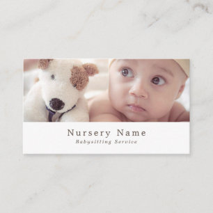 Baby & Toy Dog, Babysitter, Daycare, Nursery Business Card