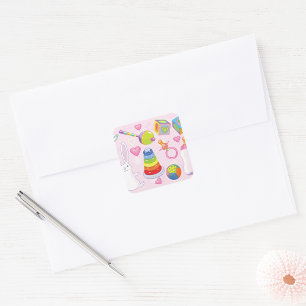 Baby Toys and Nursery Essentials Square Sticker