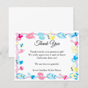 Baby Toys Baby Shower Thank You Card