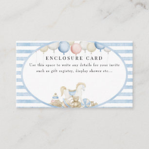 Baby Toys Vintage Baby Shower Enclosure Card