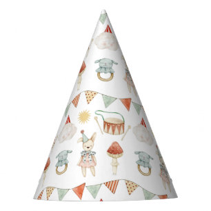 Baby Toys Watercolor Mushroom Party Hat