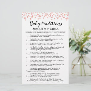 Baby Traditions game Baby Shower party game